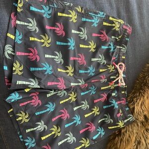 Margaritaville Tropical Swim Trunks with Pink and Blue Accents